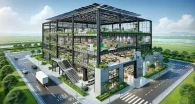 Xây dựng nhà xưởng dịch vụ kết hợp showroom ô tô và văn phòng làm việc