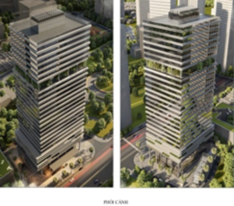 Toà nhà văn phòng, dịch vụ thương mại và bãi đỗ xe công cộng