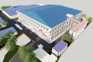 Nhà xưởng công ty may xuất khẩu Trung Kiên